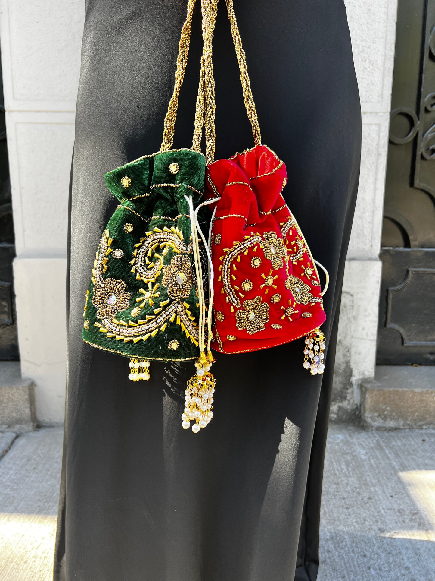 Cartera verde Maharani