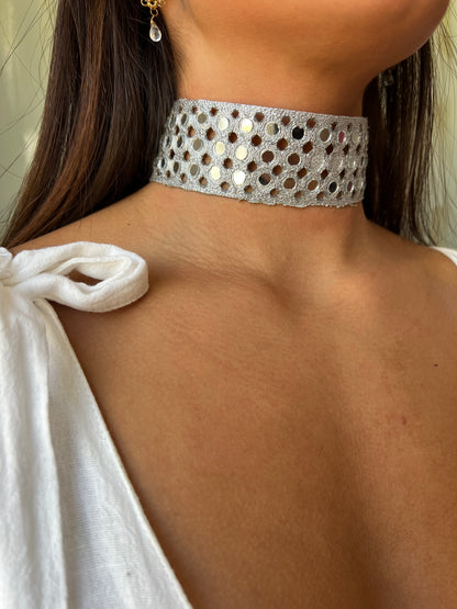 Choker Udaipur Plateado
