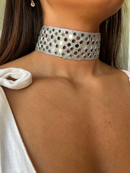 Choker Udaipur Plateado