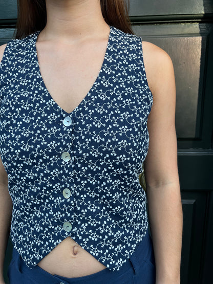 Vest Bruselas Broderie Azul